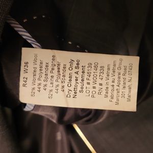 Men's Tommy Hilfiger suit R42 W36 like new, never worn